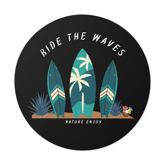 Ride the Waves Sticker