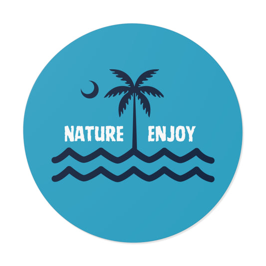 Palm and Waves Sticker