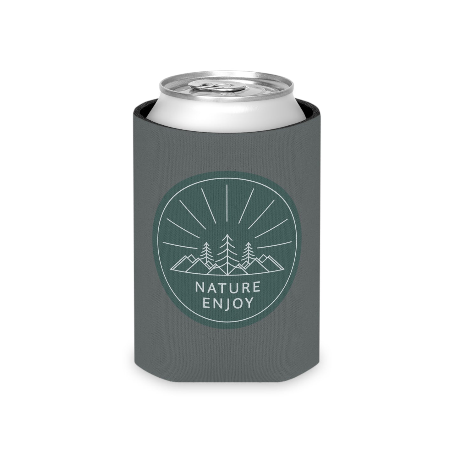 Nature Enjoy Logo Can Cooler