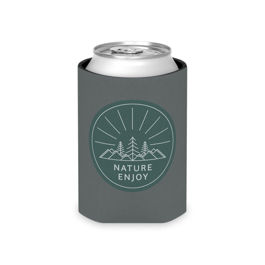 Nature Enjoy Logo Can Cooler